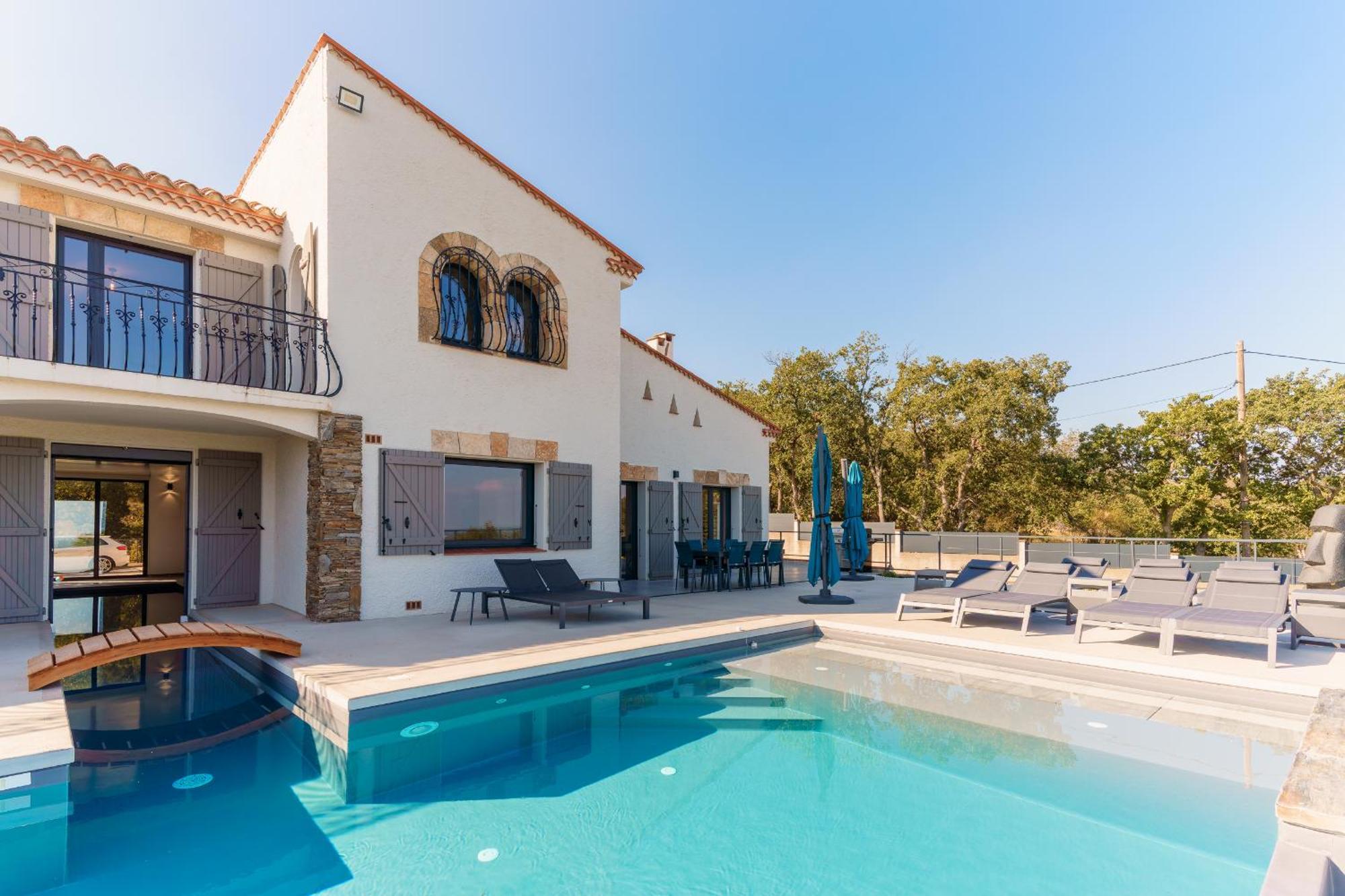 Mas Sureda - Evasion Luxueuse Avec Vue Panoramique Villa Argelès-sur-Mer Exteriör bild